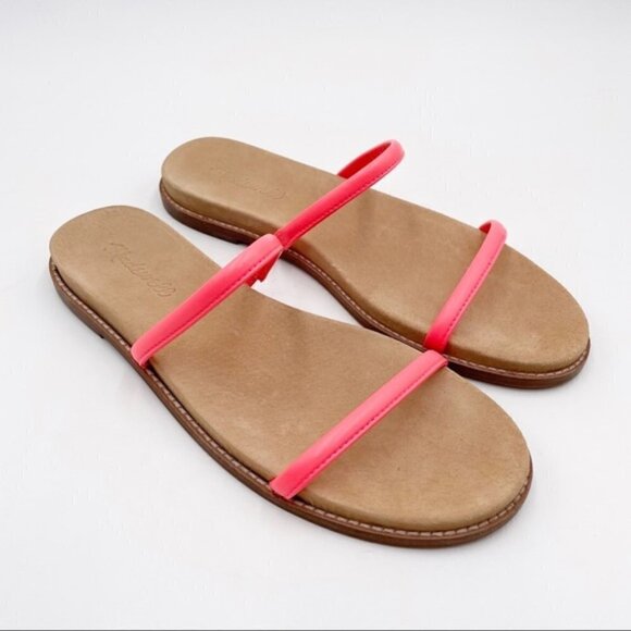 Madewell Y2K Millennial Neon Pink Chaco Style Leather Strap Sandal Size 8.5 - Picture 2 of 2